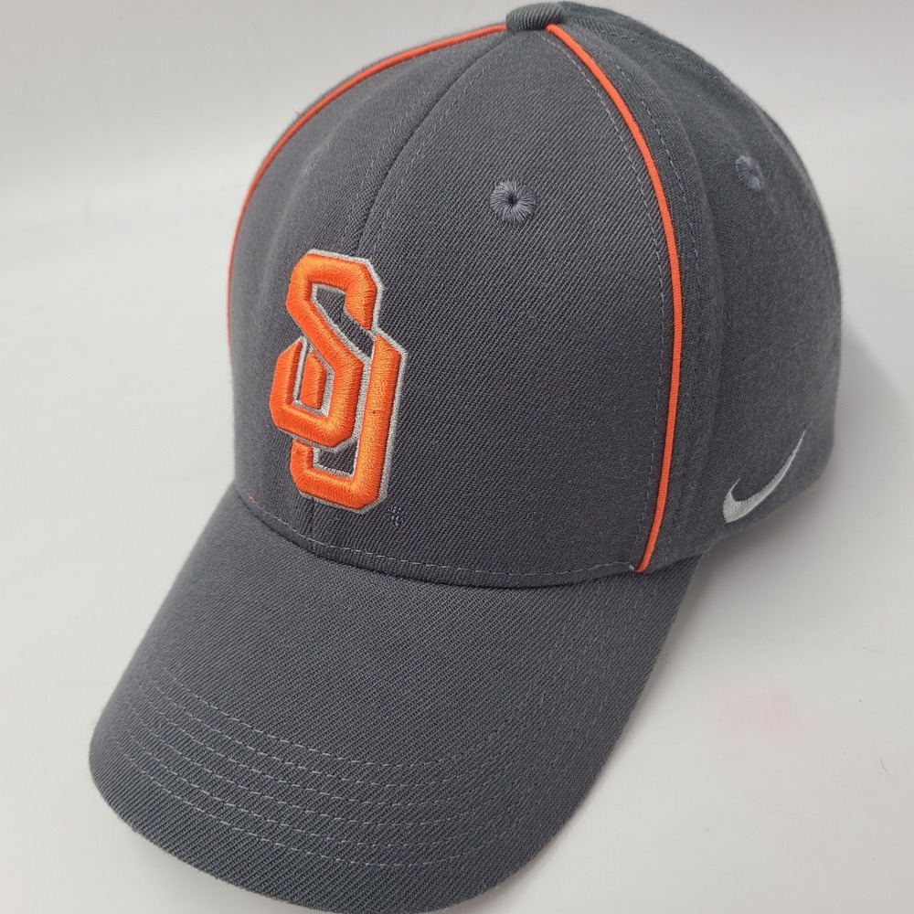 Syracuse Orange Hat Fitted One Size Nike Gray Orange NCAA University Logo Men